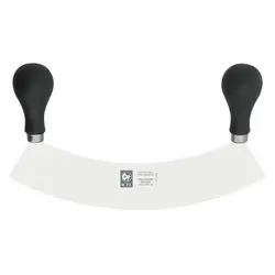 Нож для овощей 220 мм. с двумя ручками, черный PRACTICA Icel /1/