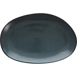 Блюдо овальное без рима 36x24 см, Ston blue, World of Colours