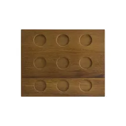 Доска для подачи прямоуг. 315*255*30 мм. бук (емкости см.описание) Bonna /1/4/348/ 