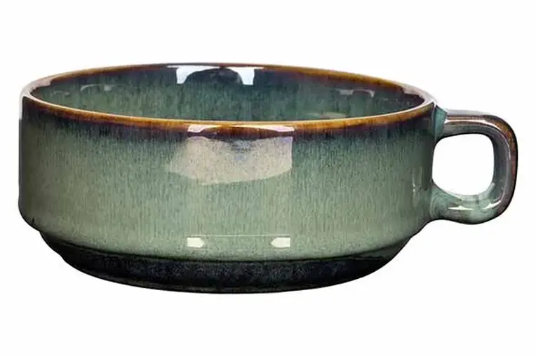 Чашка суповая с ручкой d 12,5 см h 5 см, JADE