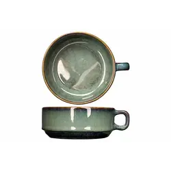 Чашка суповая с ручкой d 12,5 см h 5 см, JADE