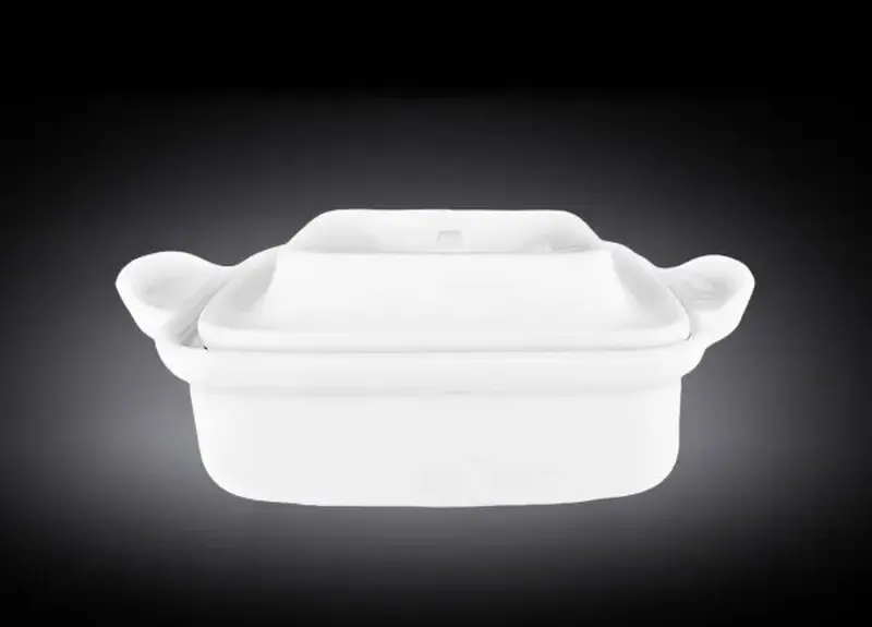 Форма для запекания 800 мл. 19*15 см. с крышкой Классический /1/4/