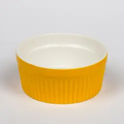 Салатник соусник для подачи "Крем-Карамель" Рамекин 400 мл 12 см желтый P.L. Proff Cuisine [6]