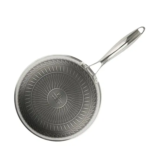 Сковорода Вок (WOK) 28 см, h 8,6 см New Kitchen Honeycombs нерж. с антиприг. покр. ИНДУКЦИЯ P.L.