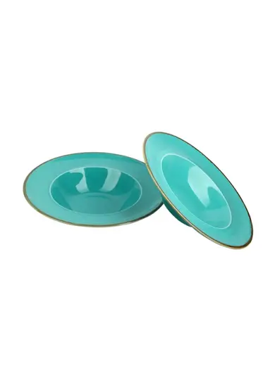 Набор глубоких тарелок для пасты Porland Seasons 25 см, 500 мл (2 предмета) бирюзовый