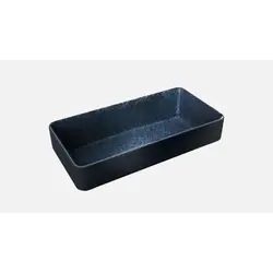 Блюдо прямоугольное (стопир.) 18x9 см, h 4,3 см, цвет черный, Nara