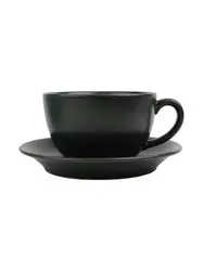 Чайный сервиз Porland Seasons  черный, на 2 персоны (Кружка 340 мл - 2 шт; Блюдце 16 см - 2 шт; Чайник 500 мл - 1 шт)