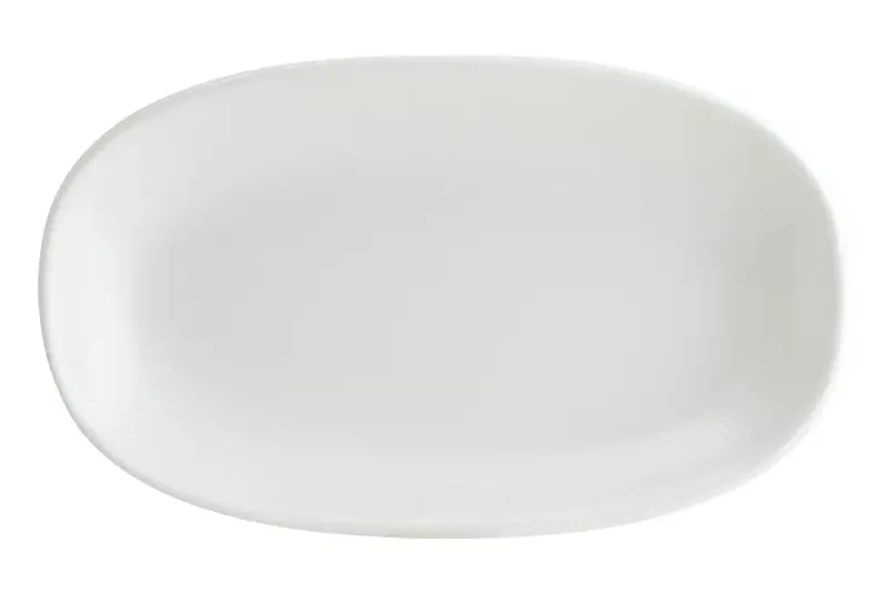 Блюдо овальное 150*85 мм. Ирис Белый, форма Гурмэ Bonna /1/12/3168/ 