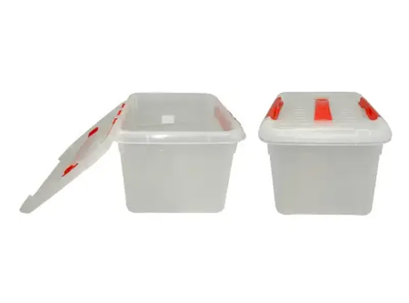 Контейнер для продуктов прямоуг. 8,0 л. 30*23*16,5 см. с ручкой, с красным зажимом MG /1/10/