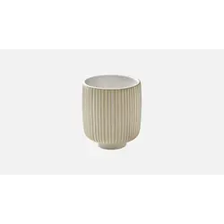 Кружка без ручки, (с рельефом) 320 мл, d 8 см, h 9,5 см, цвет белый, Nara