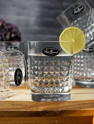 Набор стаканов низких Mixology Elixir DOF 380 мл, хрустальное стекло, 6 шт.