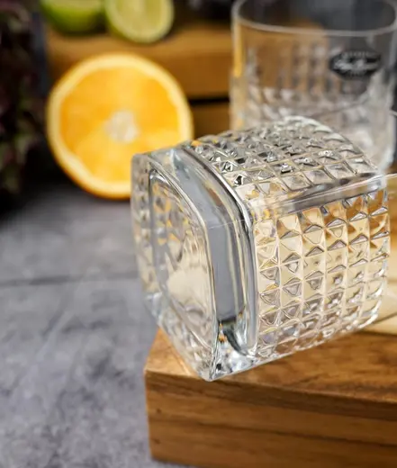 Набор стаканов низких Mixology Elixir DOF 380 мл, хрустальное стекло, 6 шт.