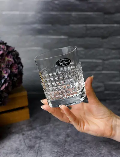 Набор стаканов низких Mixology Elixir DOF 380 мл, хрустальное стекло, 6 шт.