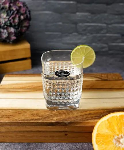 Набор стаканов низких Mixology Elixir DOF 380 мл, хрустальное стекло, 6 шт.