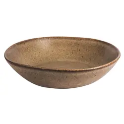 Тарелка глубокая 22 см, цвет коричневый, Q Authentic Stone Brown