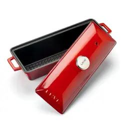 Террин для запекания 29*11*10,8 см 1л прямоуг. красный чугун ИНДУКЦИЯ LAVA