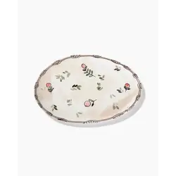 Блюдо овальное 46,5х30 см Mirtillo Nude Midnight Flowers