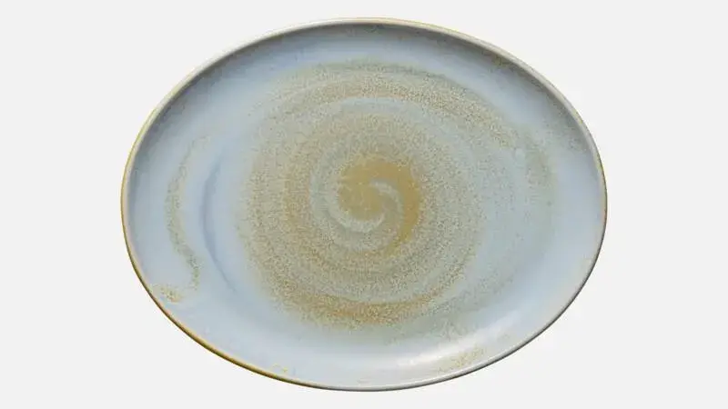 Блюдо овальное 36,1x28,1 см, h 2,9 см, цвет breeze, Perfect Match