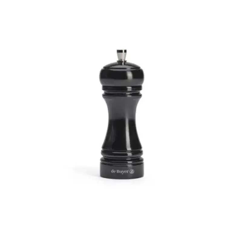 Мельница для соли h=14 см. бук, черная De Buyer /1/6/