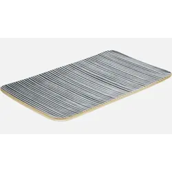 Блюдо прямоугольное 30x18 см, h 1,6 см, цвет серый, Nara