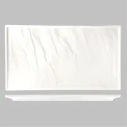 Блюдо прямоугольное 30*17 см Relief белое фарфор P.L. Proff Cuisine [3]