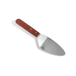 Лопатка для пиццы 28 см. изогнутая раб.часть 15*7,5 см. нерж., с дерев. ручкой MGsteel /1/120/