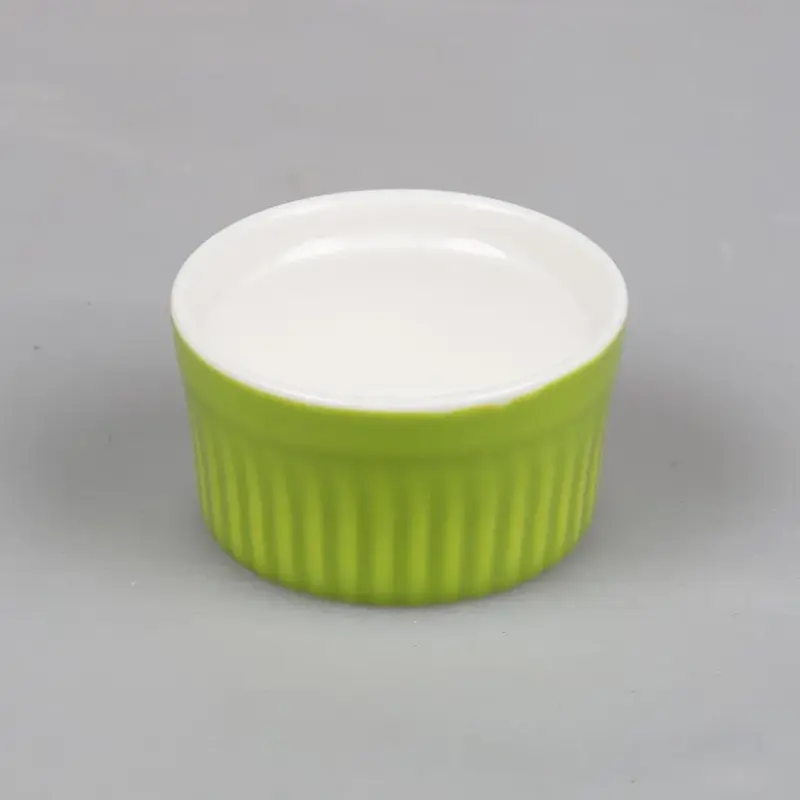 Соусник 80 мл 6,5 см Рамекин круглый зеленый фарфор P.L. Proff Cuisine NEW [10]