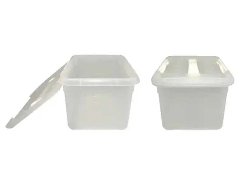 Контейнер для продуктов прямоуг. 8,0 л. 30*23*16,5 см. с ручкой, с белым зажимом MGprof /1/10/