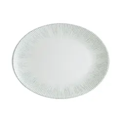 Блюдо овальное 200*160 мм. Ирис Серый, форма Мув Bonna /1/12/ 