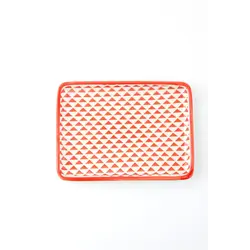 Тарелка прямоугольная, 15 см., MIX&MATCH RED