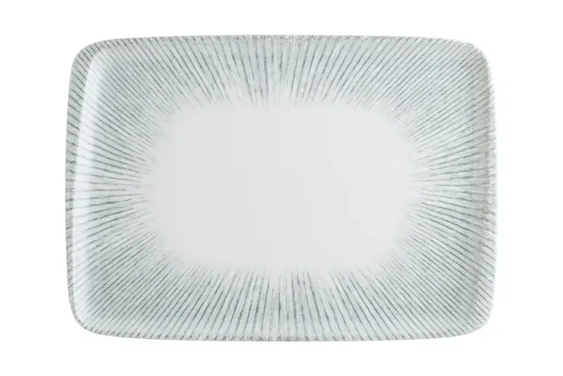 Блюдо прямоуг. 300*210 мм. Ирис Серый, форма Мув Bonna /1/6/ 