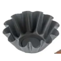 Форма гофрированная для кексов, 4,5*7 см, h 2,6 см, сталь, Россия