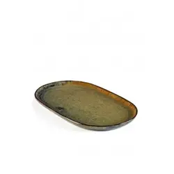 Блюдо овальное 15X25 см, h 1,5 см, цвет INDI GREY