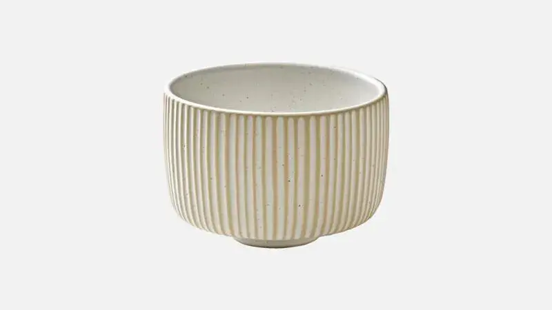 Кружка без ручки, (с рельефом) 300 мл, d 9,7 см, h 6,7 см, цвет белый, Nara