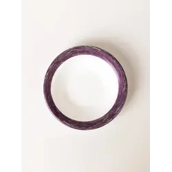 Блюдце для десерта, глубокое, ARC International, Brush, сиреневый край, d 120 мм, 110 мл