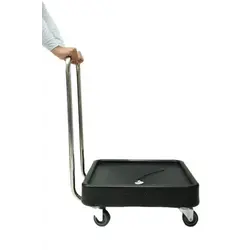 Тележка для кассет 580*580*220/900 мм. c ручкой нерж., черная п/п Tribeca /1/