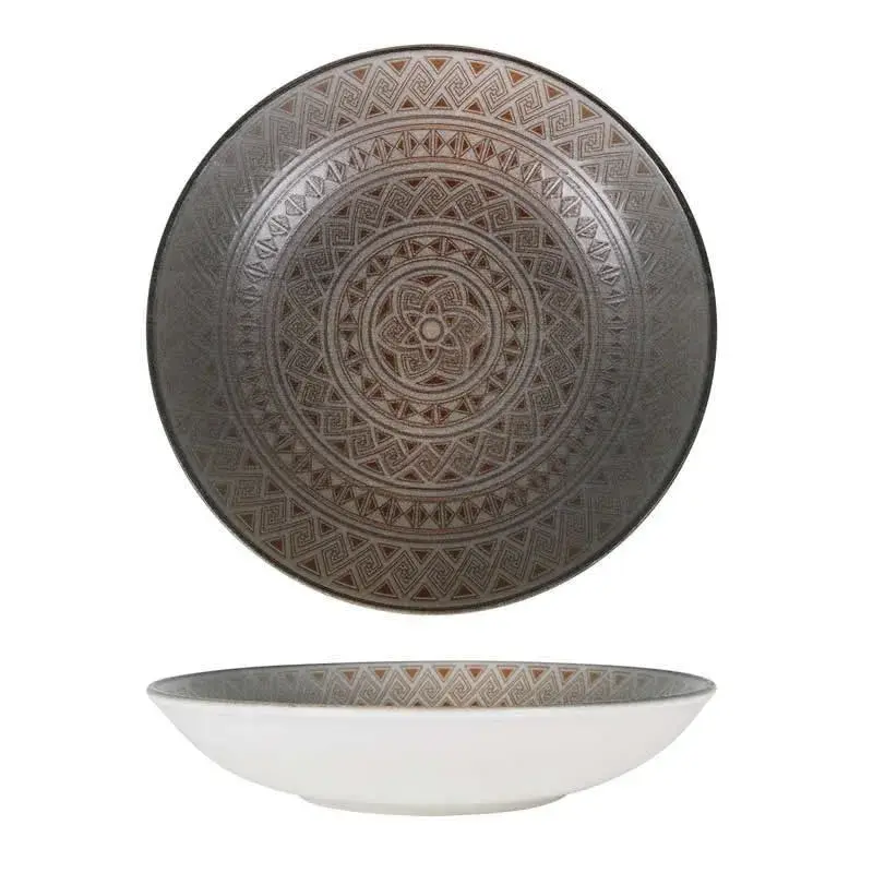 Тарелка d=250 мм. глубокая 1300 мл. h=50 мм. Дамаск, форма Банкет Bonna /1/6/ 