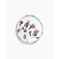Тарелка 28 см Camelia Aubergine Midnight Flowers