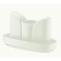 Набор для специй 3 пр. на подставке Белый Bonna /1/48/ 