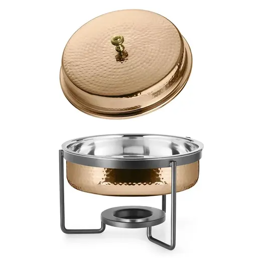 Чафиндиш (мармит) 3 л на подставке Copper с медным покрытием нерж. P.L. Proff Cuisine