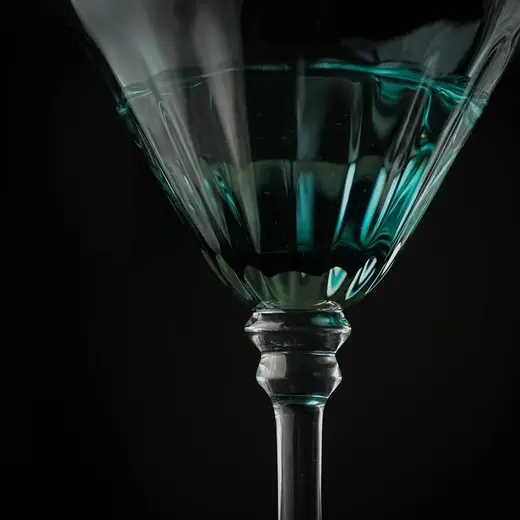 Рюмка коктейльная 350 мл Мартини голубая "Azure" d 12,5 см h19,5 см P.L. - BarWare [4]