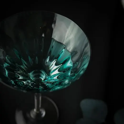 Рюмка коктейльная 350 мл Мартини голубая "Azure" d 12,5 см h19,5 см P.L. - BarWare [4]