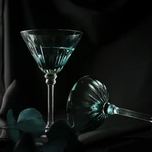 Рюмка коктейльная 350 мл Мартини голубая "Azure" d 12,5 см h19,5 см P.L. - BarWare [4]