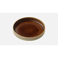 Тарелка глубокая с вертикальным бортом, (с рельефом), 1,3 л, d 24 см, h 4,2 см, цвет коричневый, Nara