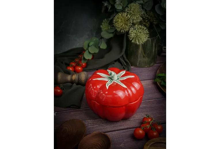 Емкость с крышкой 17,6 см, Tomato