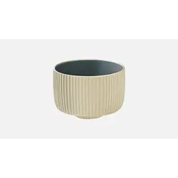 Кружка без ручки, (с рельефом) 300 мл, d 9,7 см, h 6,7 см, цвет серый, Nara