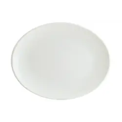Блюдо овальное 310*240 мм. Ирис Белый, форма Мув Bonna /1/6/582/ 