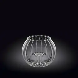 Подсвечник d=70/45 мм. h=90 мм. рельефный Термостекло Wilmax /1/48/