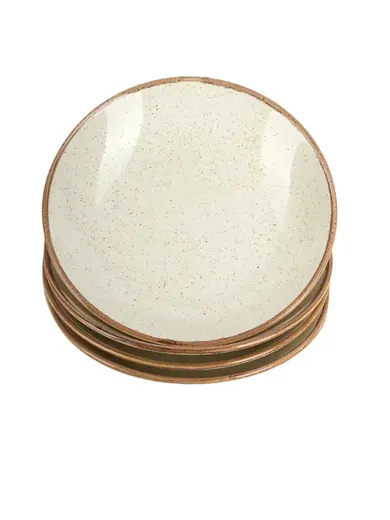 Набор глубоких тарелок Porland Seasons 21 см (4 предмета), 500 мл, бежевый