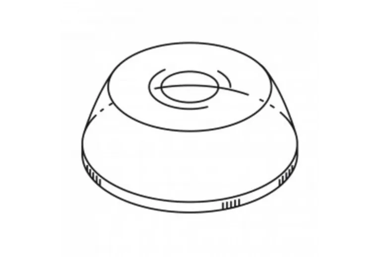 Крышка купольная с отверстием для стаканов арт.81210569, прозрачная, d 9,5 см, РЕТ, 100
